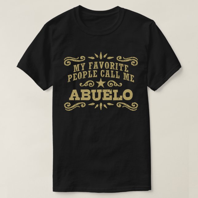 Mina favoritfolk kallar mig Abuelo Tee (Design framsida)
