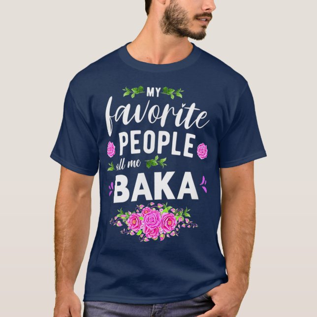 Mina favoritfolk kallar mig Baka Kroatiska farmor T Shirt (Framsida)