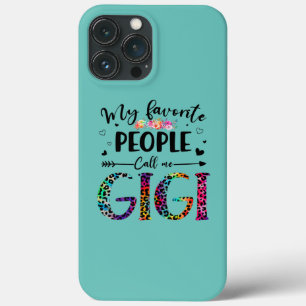 Mina favoritfolk kallar mig Gigi Blommigt Leopard