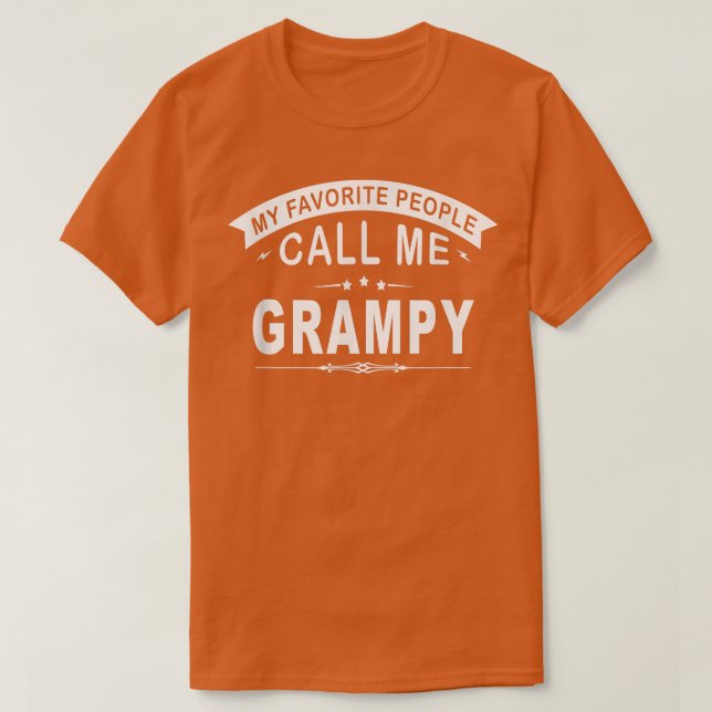 Mina favoritfolk kallar mig Grampy Grandpa Manar T Shirt (Design framsida)