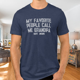 Mina favoritfolk kallar mig Grandpa Est 2025 T Shirt