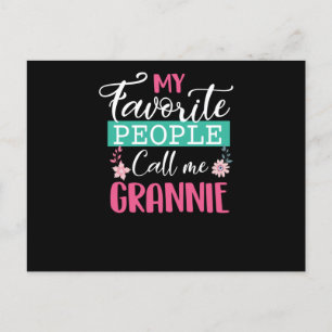 Mina favoritfolk kallar mig Grannie Grandma Mor Inbjudan Vykort