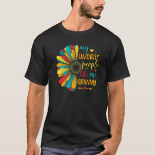 Mina favoritfolk kallar mig Granny Daisy Flower Gr T Shirt