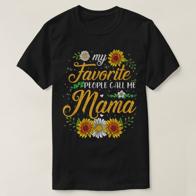 Mina favoritfolk kallar mig Granny Mors dag Gi T Shirt (Design framsida)