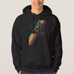 Mina favoritfolk kallar mig Mamma Rainbow Mor Da Hoodie