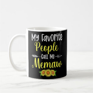 Mina favoritfolk kallar mig Memaw SunBlor Mor Kaffemugg