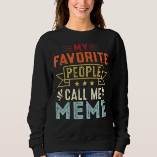 Mina favoritfolk kallar mig Meme Retro Mor Da T Shirt