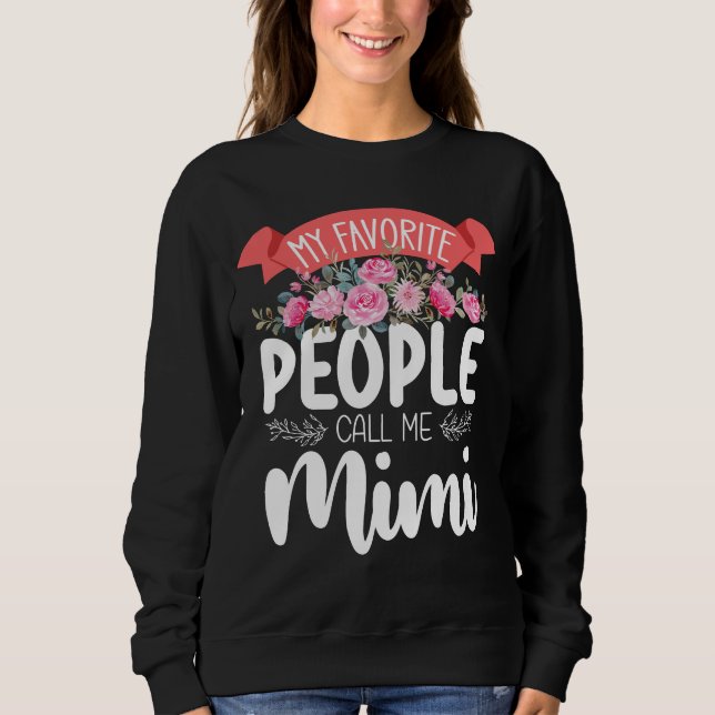 Mina favoritfolk kallar mig Mimi Mors dag T Shirt (Framsida)
