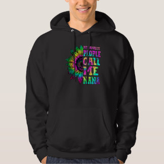 Mina favoritfolk kallar mig Nana Solros Tie Dye Hoodie