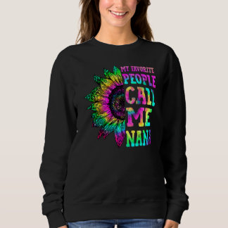 Mina favoritfolk kallar mig Nana Solros Tie Dye T Shirt