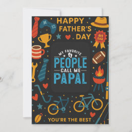 Mina favoritfolk kallar mig Papal Fars dag Gift Inbjudningar