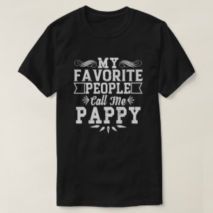 Mina favoritfolk kallar mig Pappy Fars dag Gif T Shirt