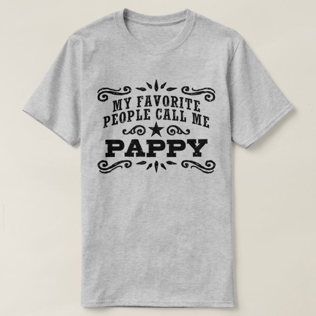 Mina favoritfolk kallar mig Pappy Tröja (Design framsida)