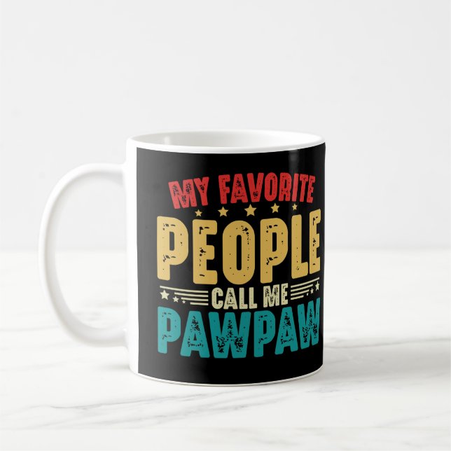 Mina favoritfolk kallar mig Pawpaw Fars dag Kaffemugg (Vänster)
