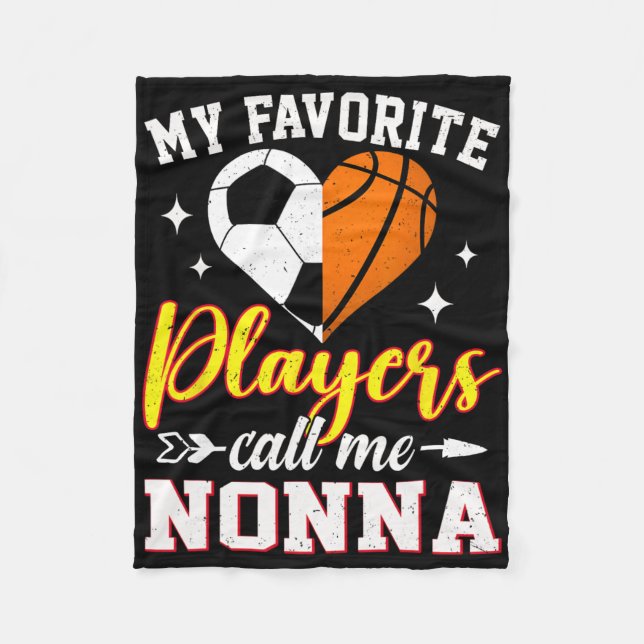 Mina favoritfotbollsspelare kallar mig Nonn Fleecefilt (Framsidan)