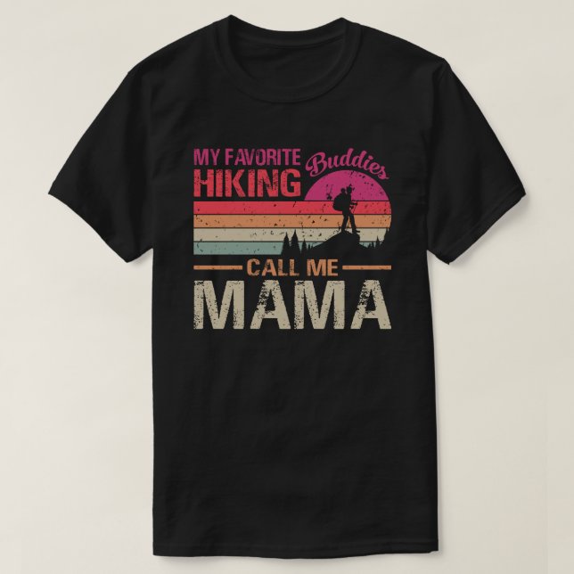 Mina favorithikeringsbudskap kallar mig Mamma Vint T Shirt (Design framsida)