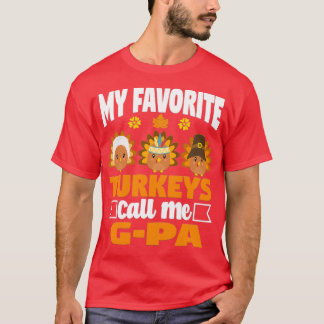 Mina favoritkalkoner kallar mig GPa Funny Fall Tha T Shirt