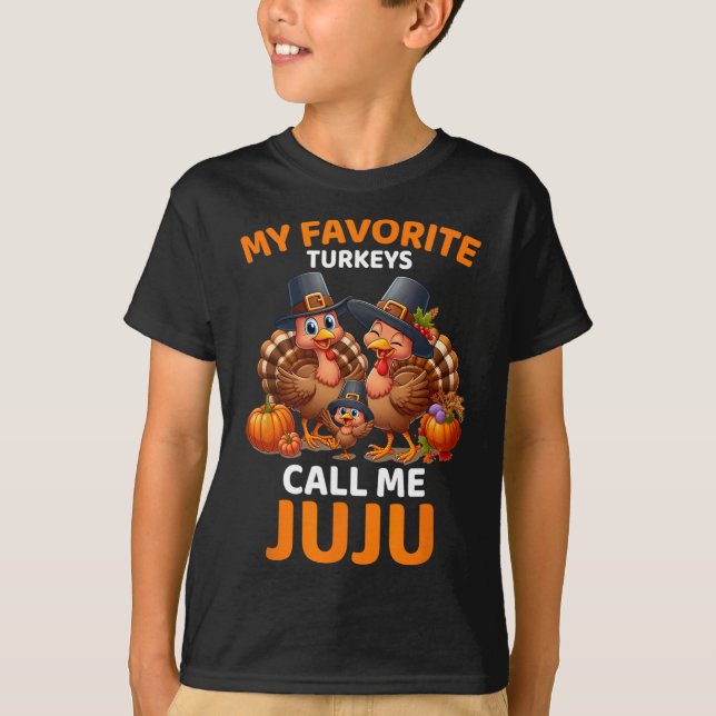 Mina favoritkalkoner kallar mig Juju T Shirt (Framsida)