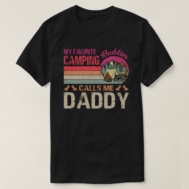 Mina favoritkampanjbuddister kallar mig pappa Vint T Shirt (Design framsida)