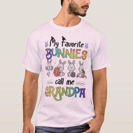 Mina favoritkaniner kallar mig farfar - Sött påsk  T Shirt