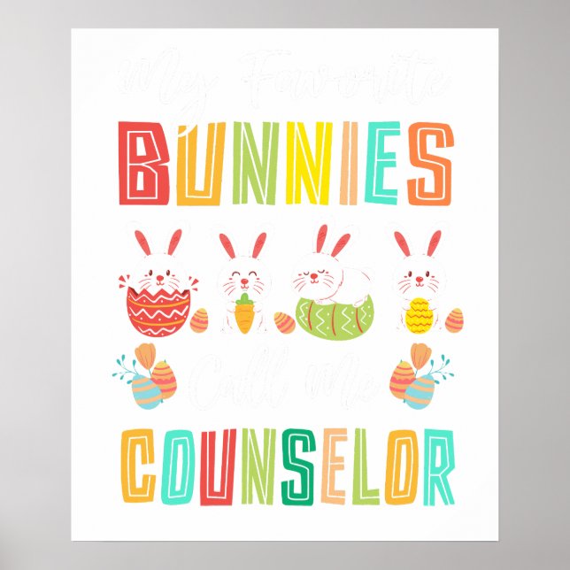 mina favoritkaniner kallar mig rådgivare, retro, v poster (Framsidan)