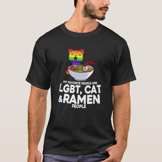 Mina favoritmänniskor är HBT Ramen T Shirt (Framsida)