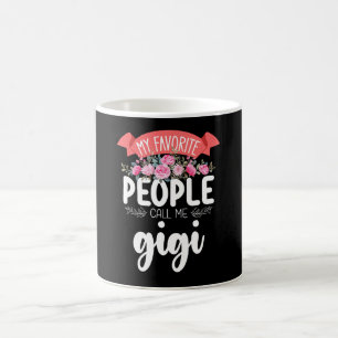 Mina favoritmänniskor kallar mig Gigi på mors dag Kaffemugg