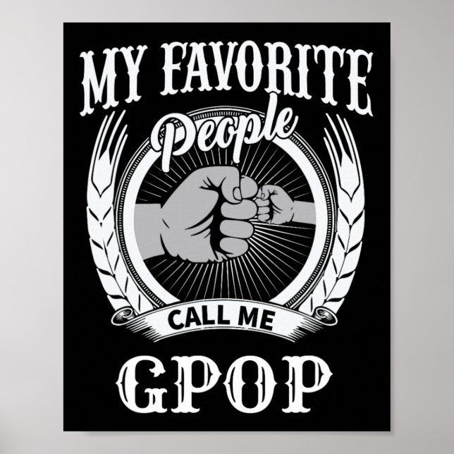 Mina favoritmänniskor kallar mig Gpop Knutnäve Spe Poster (Framsidan)