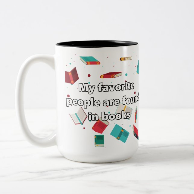 Mina favoritmänniskor... Två-Tonad mugg (Vänster)