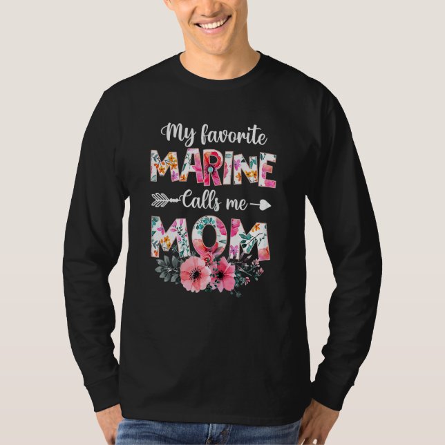 Mina favoritmarinsoldater kallar mig Mamma marin m T Shirt (Framsida)
