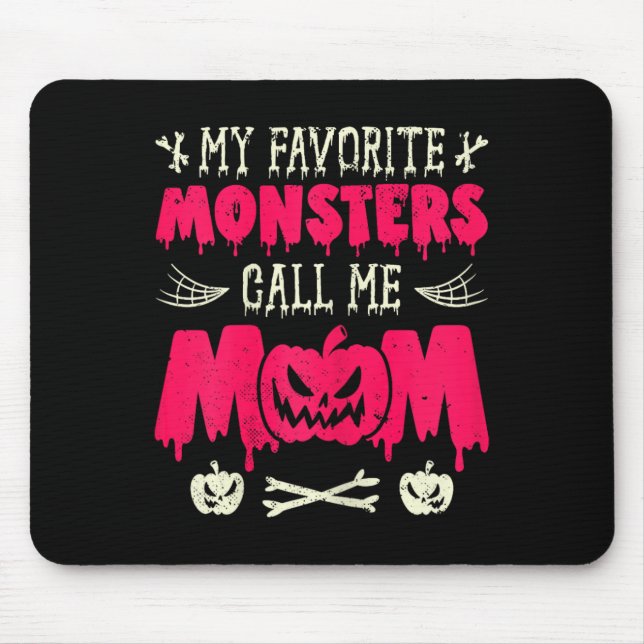 Mina favoritmonster kallar mig Mamma Halloween M Musmatta (Framsidan)