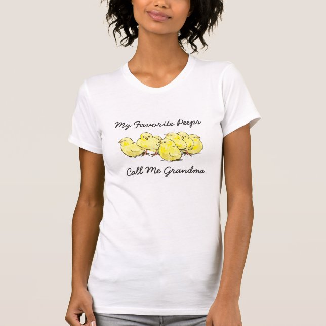 Mina favoritpepar kallar mig Nana Grandma Shirt T Shirt (Framsida)