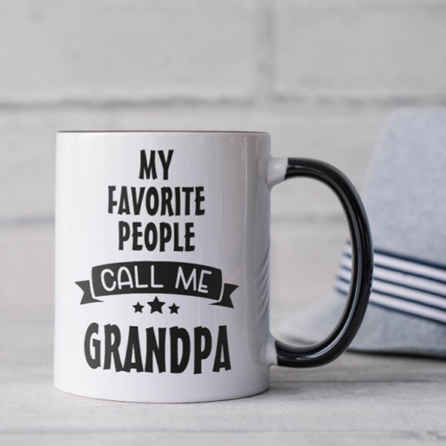 Mina Favoritpersoner Kallar Mig Farfar Mugg (Favorite people call me grandpa coffee mug)