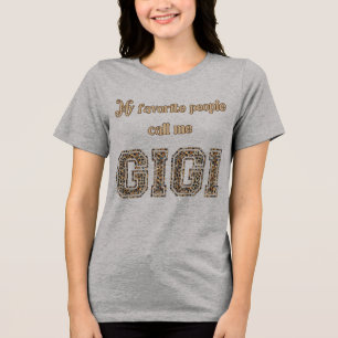 Mina Favoritpersoner Kallar Mig Gigi Sequin Stil T Shirt