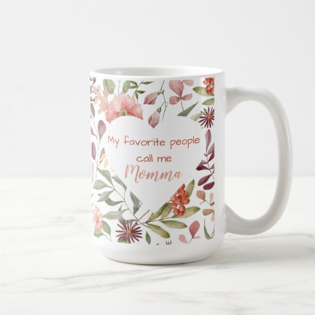 Mina Favoritpersoner Kallar Mig Mamma  Kaffemugg (Höger)