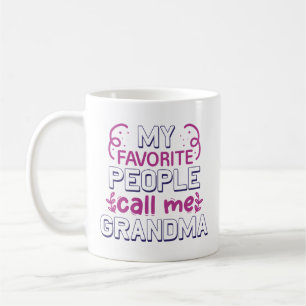 Mina Favoritpersoner Kallar Mig Mormor Kaffemugg