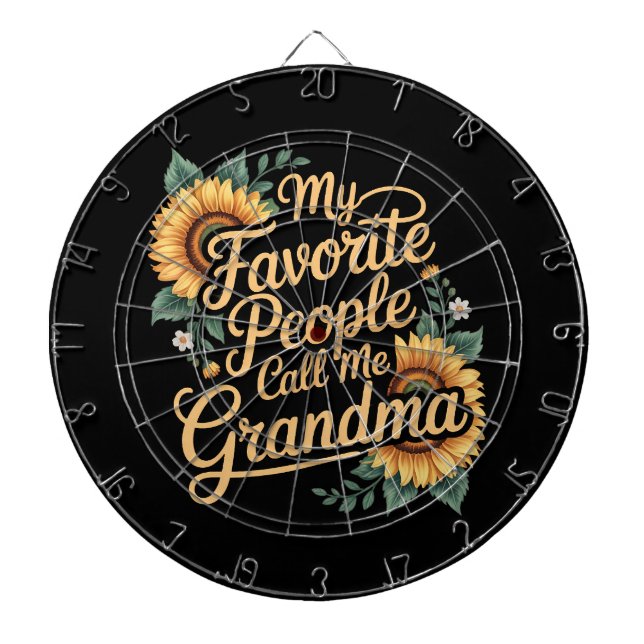 Mina Favoritpersoner Kallar Mig Mormor Mors Dag Darttavla (Framsidan)