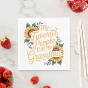 Mina Favoritpersoner Kallar Mig Mormor Mors Dag Pappersservett