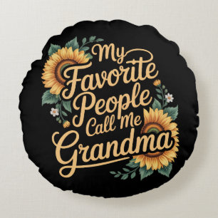Mina Favoritpersoner Kallar Mig Mormor Mors Dag Rund Kudde