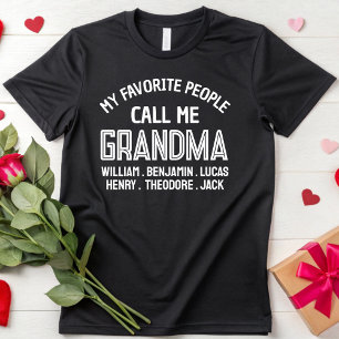 Mina Favoritpersoner Kallar Mig Mormor Mors Dag T Shirt