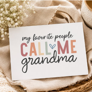 Mina Favoritpersoner Kallar Mig Mormor Rektangulärt Klistermärke