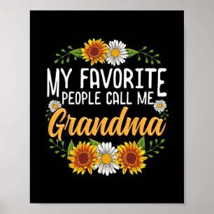 Mina Favoritpersoner Kallar Mig Mormor Tröja Mödra Poster