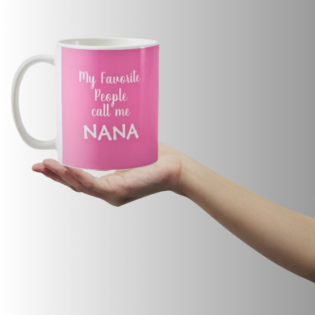 Mina Favoritpersoner Kallar Mig Nana Kaffemugg (Skapare uppladdad)