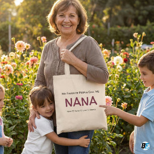 Mina Favoritpersoner Kallar Mig NANA Personlig Mor Tygkasse