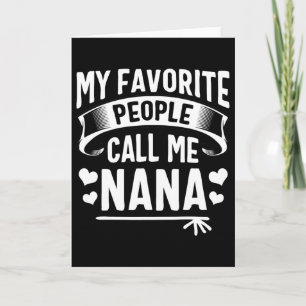 Mina Favoritpersoner Kallar Mig Nana Tröja Söta Mö Kort