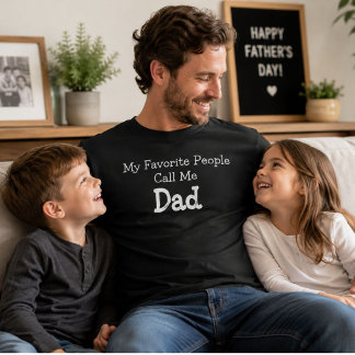 Mina Favoritpersoner Kallar Mig Pappa Rolig Fars D T Shirt