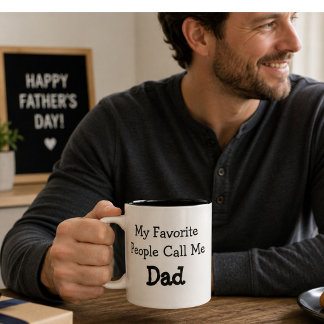Mina favoritpersoner kallar mig Pappa Rolig presen Två-Tonad Mugg