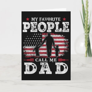Mina Favoritpersoner Kallar Mig Pappa Us Flagga Gå Kort