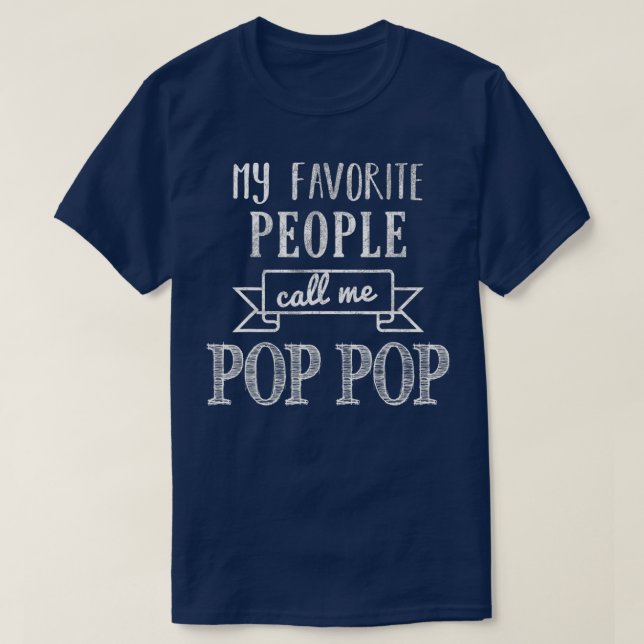 Mina favoritpersoner kallar mig pop-popup-popup t shirt (Design framsida)
