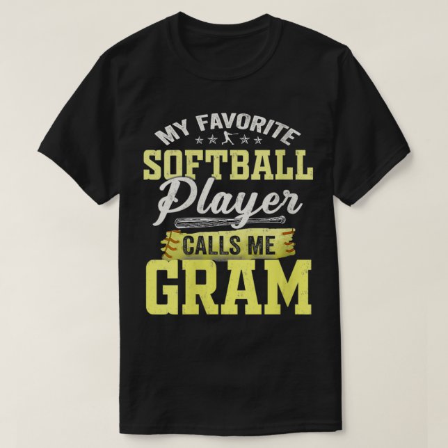 Mina favoritprogramspelare kallar mig Gram V T Shirt (Design framsida)